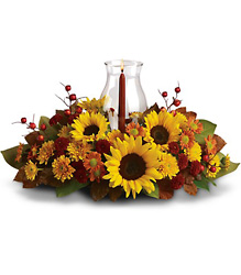 Sunflower Centerpiece from McIntire Florist in Fulton, Missouri